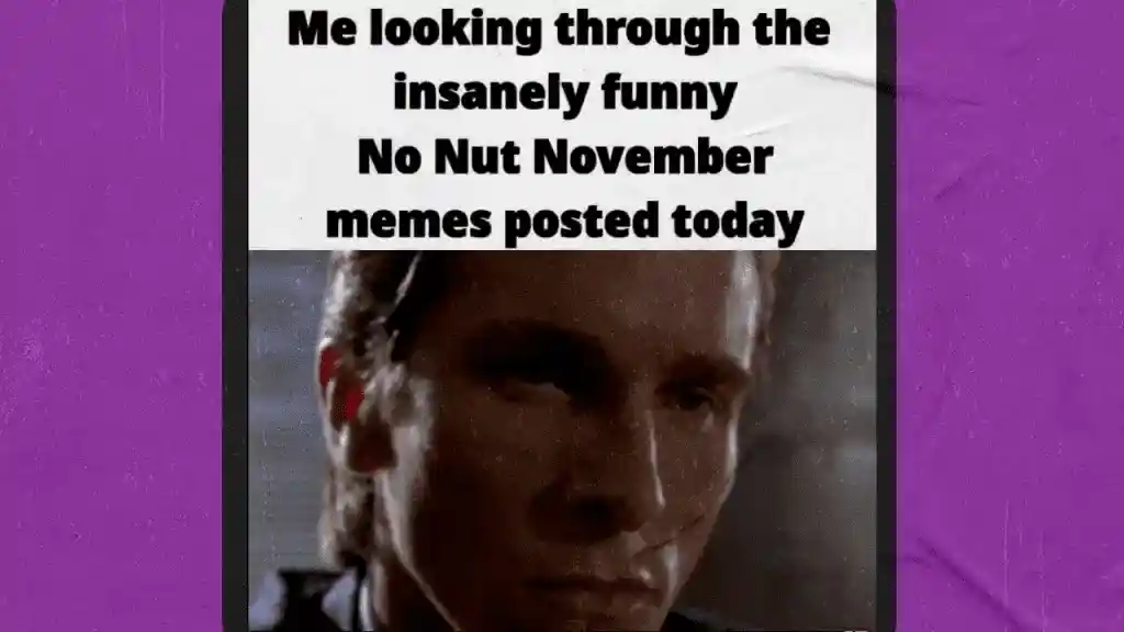 no nut meme
